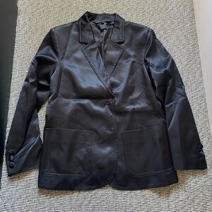 Marc By Marc Jacobs Classic Satin Black Blazer